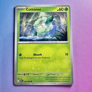 cottonee - 004/086 (common) — pokemon: white flare